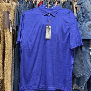 Peter Millar Vibrant Blue Polo Shirt - 2XL